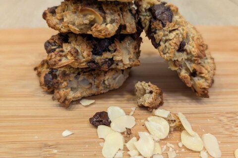 Recette : Cookies banane et flocons d'avoine par Damien Pauquet