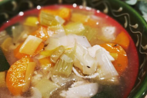 Soupe julienne et poulet